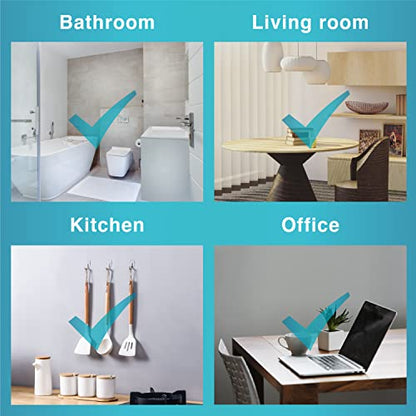 MOVELYST Clear Wall Hooks for Hanging, 30 Hooks+40 Strips, Value Pack (S) | Removable Hooks for Walls No Damage, Hanging Hooks with Adhesive Strips for Hanging, Organization and Decoration, Easy to Use