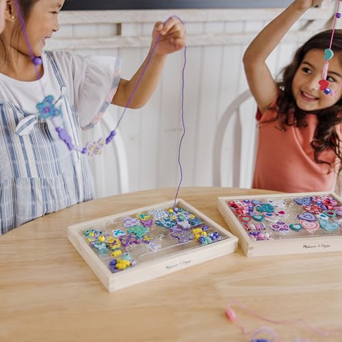 Melissa & Doug Sweet Hearts and Butterfly Friends Bead Set of 2-250+ Wooden Beads