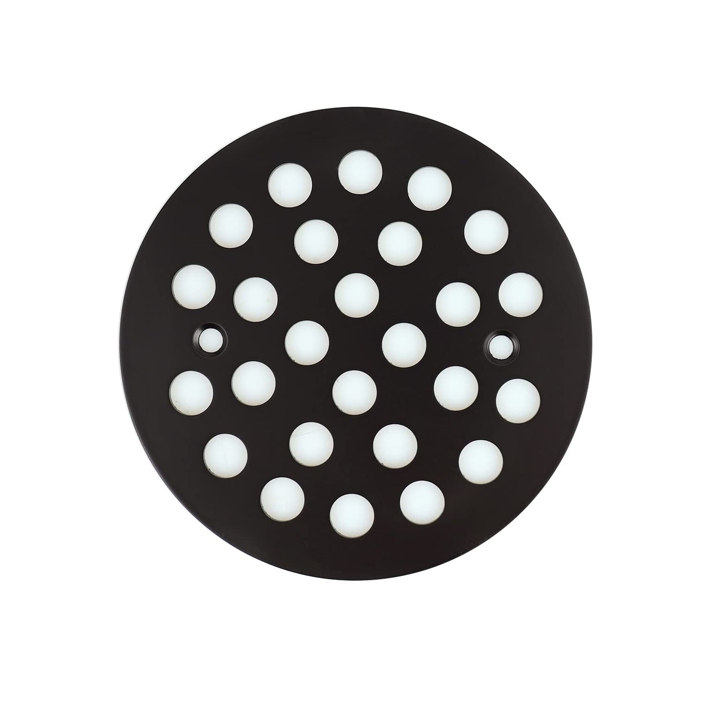 4-1/4 Inch Screw-in Round Floor Drain Cover Black | Replacement Shower Drainer Grates, 304 stainless steel drain grill filters debris, fits most household Shower Drain Cover