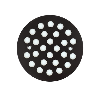 4-1/4 Inch Screw-in Round Floor Drain Cover Black | Replacement Shower Drainer Grates, 304 stainless steel drain grill filters debris, fits most household Shower Drain Cover