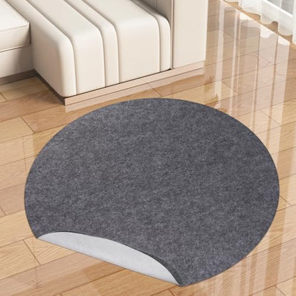 Non-Slip Rug Pads,Round 8 Ft Waterproof Extra Large Area Rugs Non Skid Rug Pad for All Floors and Finishes Durable Hardwood Floor Protective Felt Keeps Rugs in Place, Safe and Secure