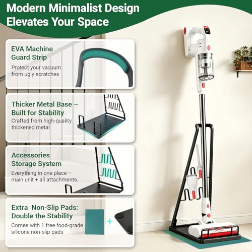 No Installation Required,Vacuum Stand Frame,Access... (Black | Black)