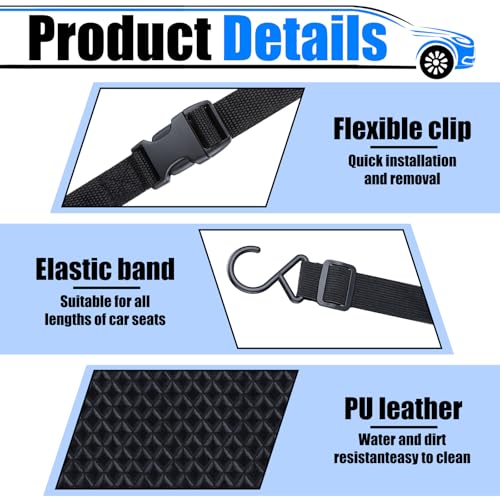 Car Purse Holder Between Seats, Leather Front Seat Car Organizer | Large Capacity Car Net Pocket Handbag Holder, Backseat Barrier Storage Bag Fits for Car, Truck, SUV, Purse Holder for Car