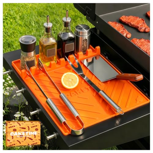CAKETIME Silicone Grill Mats for Blackstone Griddl...