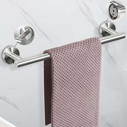 NearMoon Bathroom Hardware Set SUS 304 Thicken Stainless Steel-Towel Bar Set Include 16" Towel Rod, Toilet Paper Holder, Multifunctional Hooks Bathroom Accessories (Brushed Nickel, 5 Pcs)