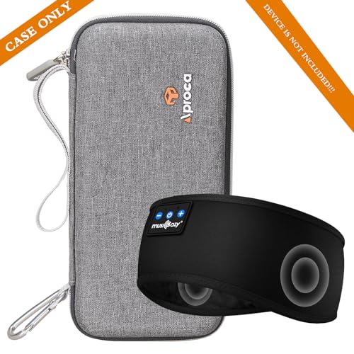 Aproca Case Compatible with MUSICOZY/Mixiba/Perytong Sleep Headphones Bluetooth Headband Sleep Eye Mask, Portable Storage Protective Bag for Accessories (Case Only)