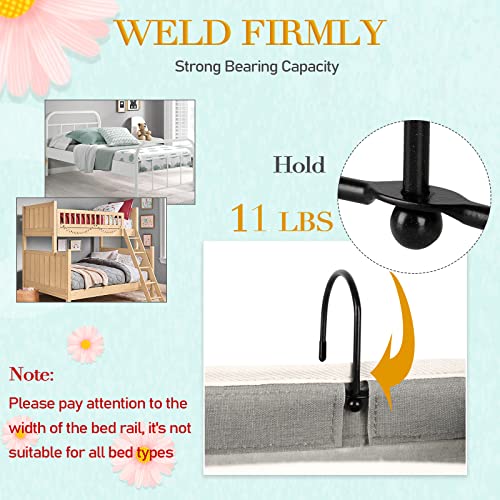 Bedside Caddy Bedside Storage Bag for Headboards/Bunk Bed | Hanging Bed Caddy with Hooks fits Bunk bed Hospital Beds Dorm Bed Rails, Essentials for Phones, Books, Remotes, Water Bottles