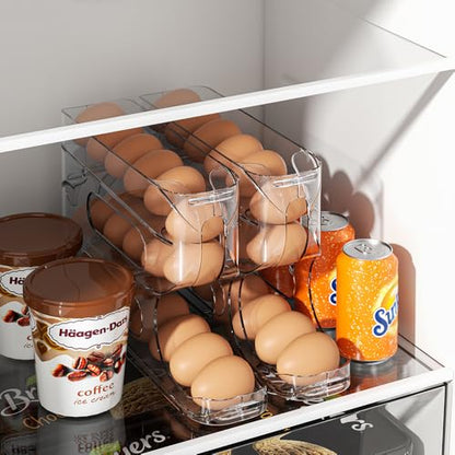 Clear FIFO Egg Holder for Fridge, Egg Dispenser fo... (‎clear)