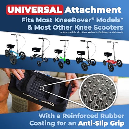 KneeRover Memory Pad Knee Scooter Pad Cover Cushion Accessory | Removable Cover, Comfortable Memory Foam Cushion Insert, Fits Most KneeRover Models, Knee Walker Pad Accessory