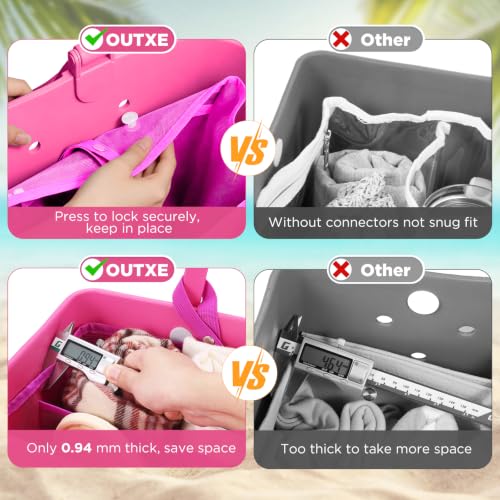 OUTXE Beach Bag Organizer Insert Divider for XL Bogg Bags Beach Tote | Lightweight Mesh Insert Accessories for Original XL Bogg Bags, Beach Tote Bags Insert for Organizing