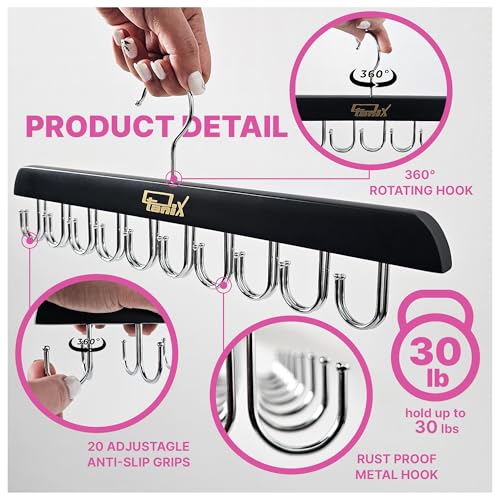 2 Pack Tank Top Hangers Space Saving, Bra Hangers for Closet Organizer, Bra Organizer for Closet, Space Saving Organizers and Storage for Dorm & Apartment for Tankto (Black)