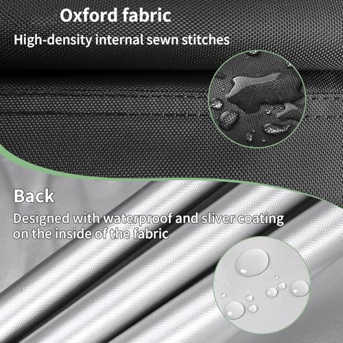 Upright Vacuum Cleaner Storage Bag Household Sweeper Cleaner Protective Dust Bag Stand Vacuum Cleaner Pouch 15" L x 15" W x 48.5" H Black Only Cover