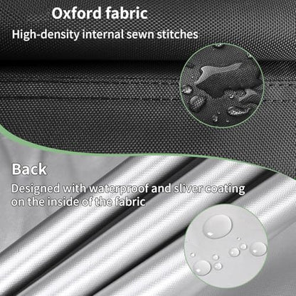 Upright Vacuum Cleaner Storage Bag Household Sweeper Cleaner Protective Dust Bag Stand Vacuum Cleaner Pouch 15" L x 15" W x 48.5" H Black Only Cover