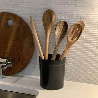 3951 Black Utensil Holder Large (Black | Ceramic)