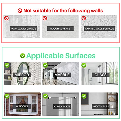 Antimbee Transparent Heavy Duty Suction Hooks, 5 Pack, Holds up to 11 lbs, Modern & Simple Design, Reusable & Removable, Ideal for Bathroom, Kitchen, Glass, Metal, Plastic Surfaces