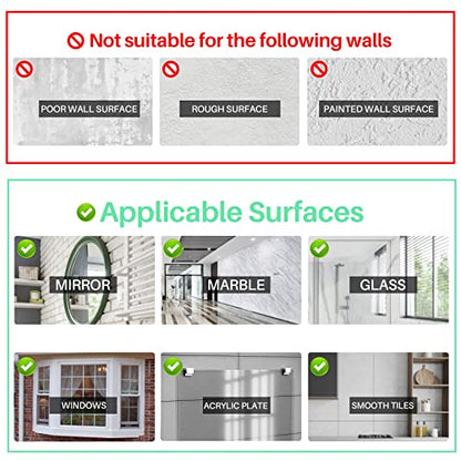 Antimbee Transparent Heavy Duty Suction Hooks, 5 Pack, Holds up to 11 lbs, Modern & Simple Design, Reusable & Removable, Ideal for Bathroom, Kitchen, Glass, Metal, Plastic Surfaces
