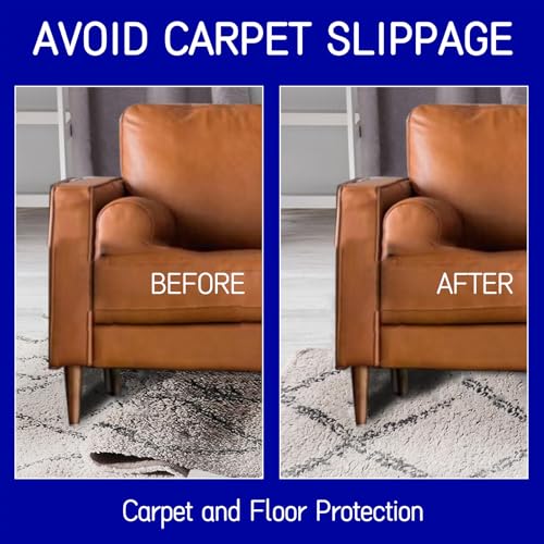 Non Slip Rug Pad 9 x 12 Ft, Extra Large Felt Under Rug Cushioning, Carpet Padding for Area Rugs on Hardwood, Laminate & Tile Floors, Keeps Rugs Secure