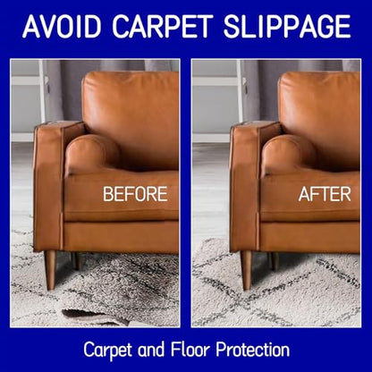 Non Slip Rug Pad 9 x 12 Ft, Extra Large Felt Under Rug Cushioning, Carpet Padding for Area Rugs on Hardwood, Laminate & Tile Floors, Keeps Rugs Secure