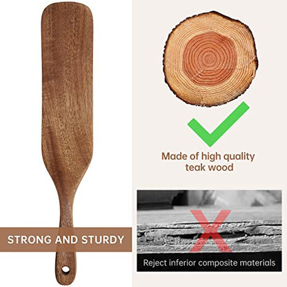 NiHome Teak Wood Mattress Lifter & Bed Sheet Tucker, Bed Making Tool, 2PCS | Durable Unbreakable Grip, Smooth Surface Protects Sheets, Relieves Bending & Back Pain, Ideal for Seniors, Women & Arthritis