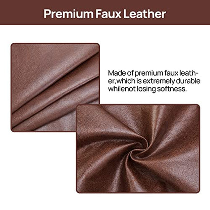 Teniux Remote Control Holder GRS Certified Armrest Organizer with 6 Pockets for recliner couch sofa, Recycled Material Armchair Caddy for Smart Phone, Book, Magazines, Ipad(Brown)