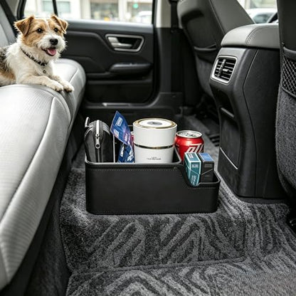 Car Storage Organizer Between Seats,Center Console... (Black | Plastic)