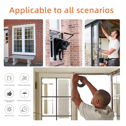 33 Feet Brush Weather Stripping,Door Brush Seal Strip,Door Soundproofing Strip,Window Noise Blocker,Self Adhesive Draft Blocker,Dust Stopper Winter,Grey,0.6in Brush x 0.35in Backing