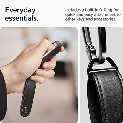 Spigen Valentinus Key Organizer, Compact Holder | Keychain, Keyring, Holds Up to 6 Keys - Black