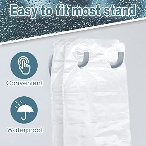 Gueevin 500 Pcs Clear Disposable Wet Umbrella Rain Bags Heavy Duty Umbrella Sleeve Big Covers for Wet Umbrellas Keep Church Lobby Floors Dry (Standard)