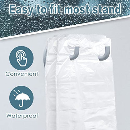 Gueevin 500 Pcs Clear Disposable Wet Umbrella Rain Bags Heavy Duty Umbrella Sleeve Big Covers for Wet Umbrellas Keep Church Lobby Floors Dry (Standard)