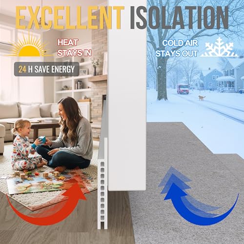 Door Draft Stopper for Huge Gap，3" W x 39" L Adjustable Widened Under Door Seal for Exterior/Interior Doors，Under Door Draft Blocker Soundproof/Insulator Door Sweep Weather Stripping，1 Pack White