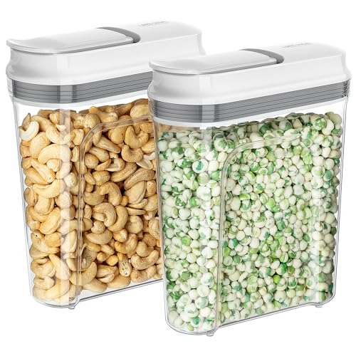 Airtight Cereal Dispenser Set, Storage Containers...