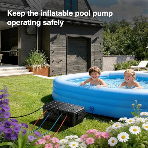 Large Outdoor Electrical Box Waterproof, for Outdoor Plug | 12.5x8.5x5inch, IP54 Extension Cord Cover Weatherproof, Protect Outlet, Socket, Power Strip, Holiday Light Decoration, Black