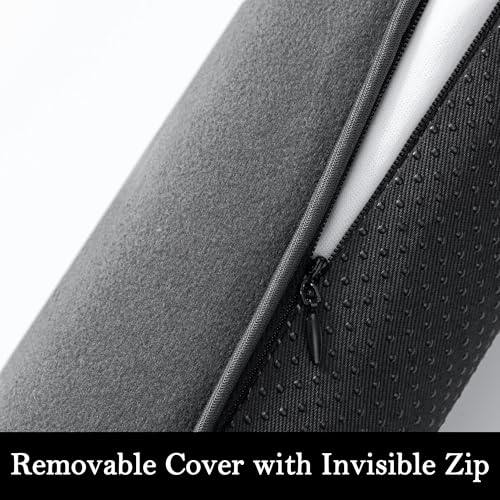 Door Draft Stopper, Removable Washable Cover, 38", Gray | Weighted Gap Filler, Blocks Hot and Cold Air, All-Season Seal, Easy Install, Noise & Wind Blocker, Home Essentials