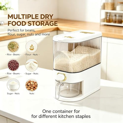 Gagee 11 Lbs Rice Dispenser, Clear
