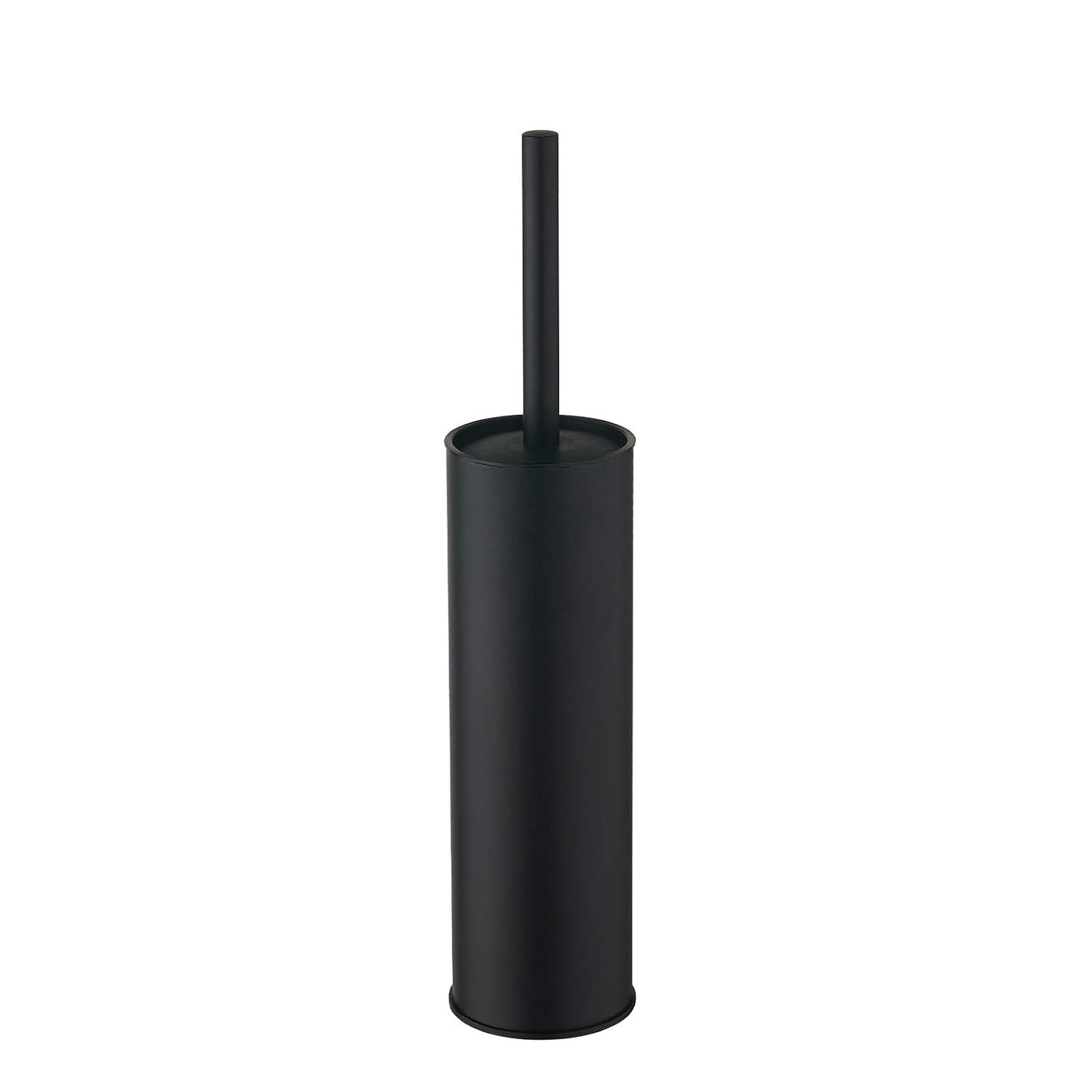 BGL Stainless Steel Toilet Brush with Holder, 2 Black Bristle Heads