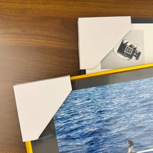 Painting Cardboard Corner Protectors for Artwork Picture Frame | 100 Pack Adjustable Shipping Corner Protectors for Packing and Moving Painting Artworks, Fold 3 Ways, Fit 1",1.5",2.1" Frames