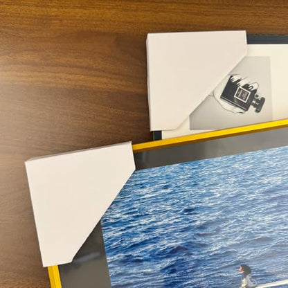 Painting Cardboard Corner Protectors for Artwork Picture Frame | 100 Pack Adjustable Shipping Corner Protectors for Packing and Moving Painting Artworks, Fold 3 Ways, Fit 1",1.5",2.1" Frames