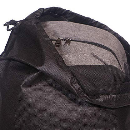 10 Pack Jumbo Non-Woven Fabric Dustproof Drawstring Dust Covers Large Cloth Storage Pouch String Bag for Handbags Purses Shoes Boots
