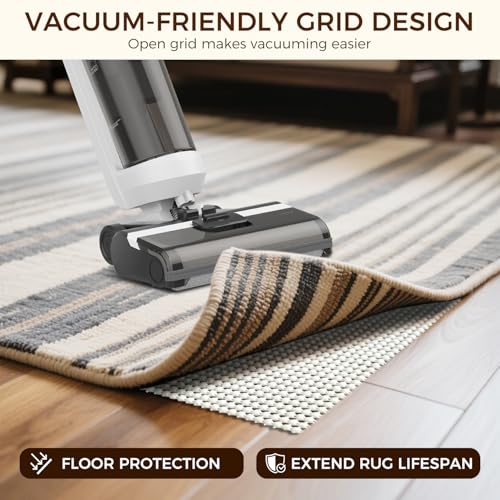 BAGAIL BASICS 8 x 10 FT Rug Pad Gripper for Hardwood Floors, Non Slip Rug Pads for Area Rugs, Extra Thick Under Rug Padding, Protect Your Rugs & Floors