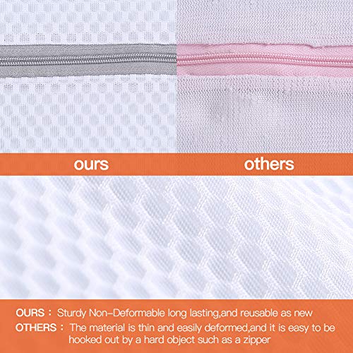 Laundry Bags Mesh Wash Bags, Garment Bag for Washing Machine,2L+2XL | Washer Bags for Laundry Delicates, Suit, Coat, Dress, Pants, Honeycomb, Tumble Dryer Safe