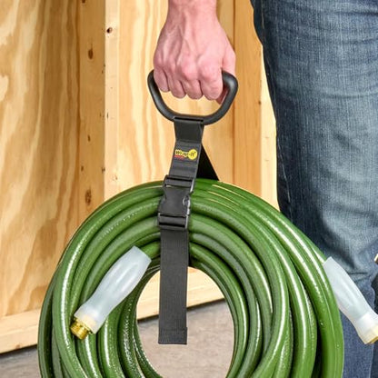 Clip 'n Carry Wrap-It Storage Straps - 25" (3-Pack) | Carrying Straps for Water Hose Storage and Extension Cord Holder