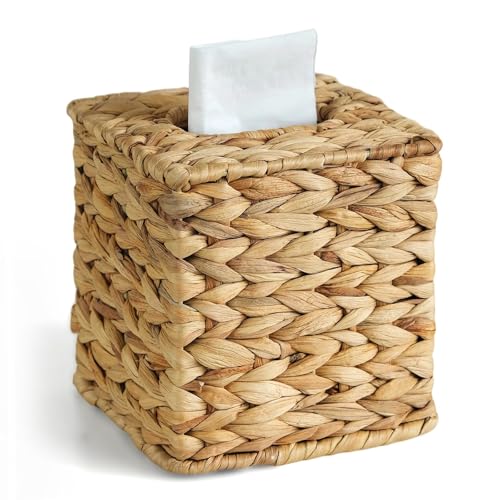 Wicker Tissue Box Cover, Rattan Tissue Box Holder... (Natural | Wicker)