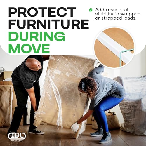 2” x 2” x 48” Cardboard Edge Protector (Pack of 20... (200 Count | White | Cardboard)
