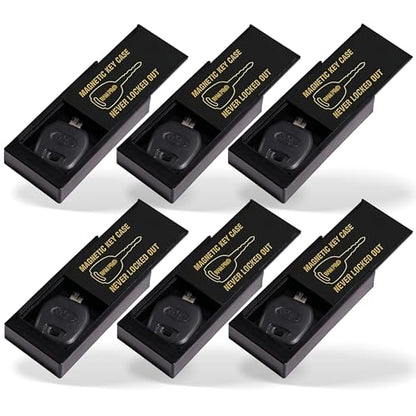 RamPro Hide A Key Magnetic Key Holder Under Car - for Your Car So You Never Lock Out - Store a Spare Key for Your Home, Storage, Office, or Vehicle - 6 pack
