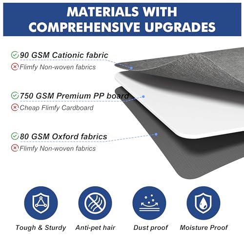 Furnhome Bed Sheet Organizers and Storage 4 Pack for Linen Closet, Foldable Sheet Set Holder with Window & Labels, Stackable Bedding Storage Boxes for Sheets, Duvet Covers, Blankets