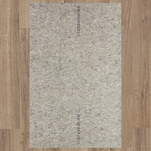 Mohawk Home Non Slip Rug Pad 8' x 10' - 1/4" Thick Felt + Latex Rubber Gripper - Dual Surface Cushion for Hardwood, Carpet, Tile Floors, Made in USA