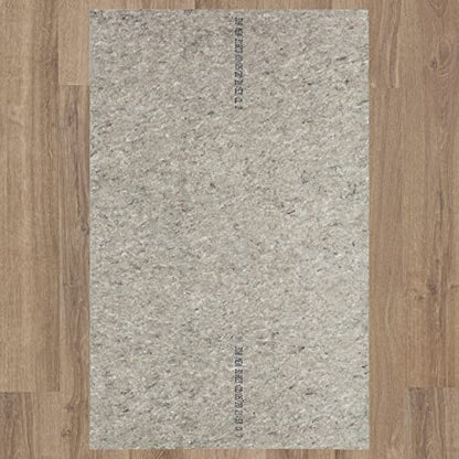 Mohawk Home Non Slip Rug Pad 8' x 10' - 1/4" Thick Felt + Latex Rubber Gripper - Dual Surface Cushion for Hardwood, Carpet, Tile Floors, Made in USA