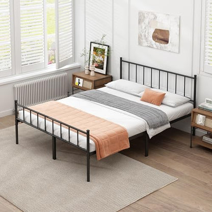 Full Metal Bed Frame,Steel Slat Support,Noise Free,Easy Assembly