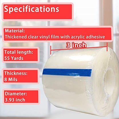 Window Sealing Tape, Window AC Insulation Tape, 3 Inch x 165 FT(55 Yards) | Waterproof Blocker for Cold Heat Air, Windproof, No Residue Strong Adhesive