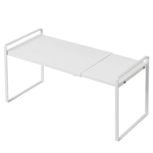 Cabinet Shelf Organizer Expandable, 12 Inch Deep A... (White | Iron)